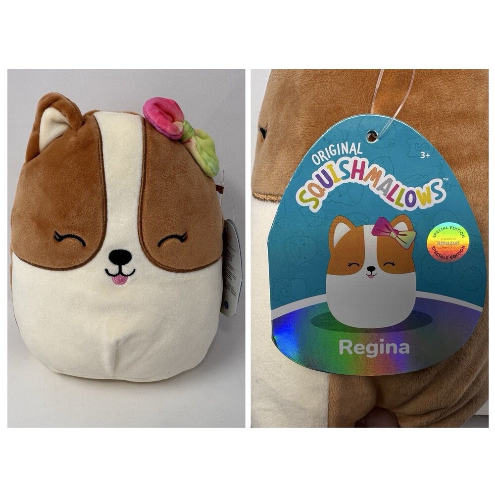 Squishmallows Regina Corgi 8 Inch Plush Special Edition New With Tag Rare